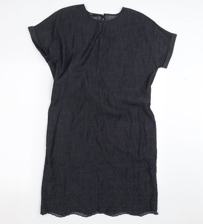 Next Womens Blue  Denim Shift  Size 8