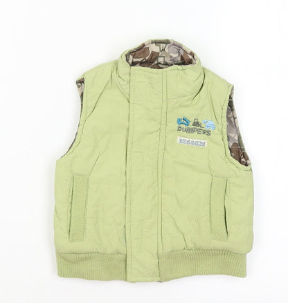 Additional front view of Adams Baby Green Gilet Coat, size 3-6, Months