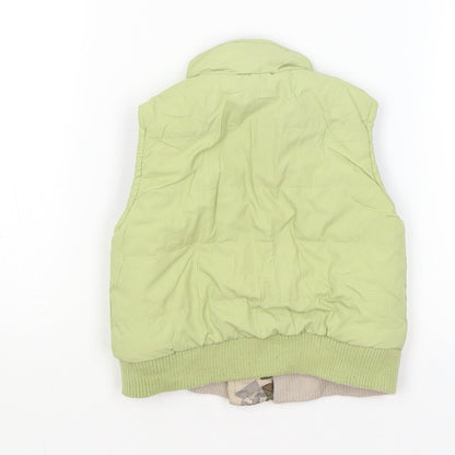 Back view of Adams Baby Green Gilet Coat, size 3-6, Months