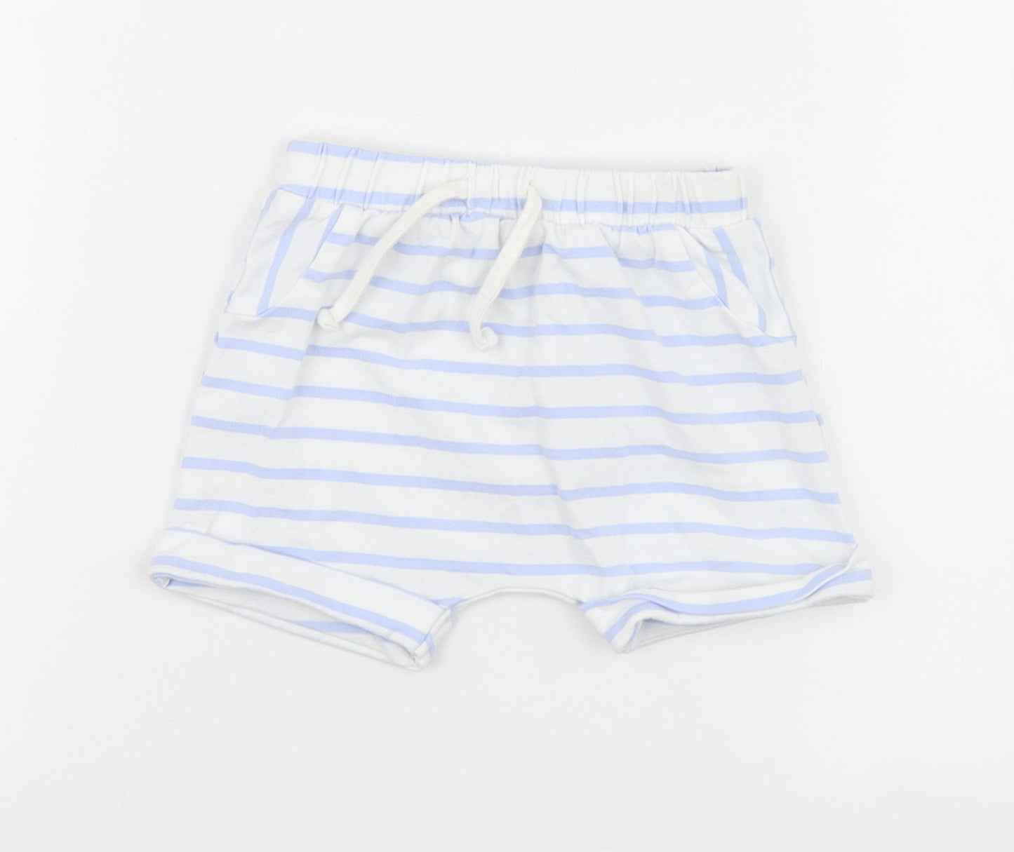 Matalan Baby Multicoloured Striped  Cropped Trousers Size 3-6 Months