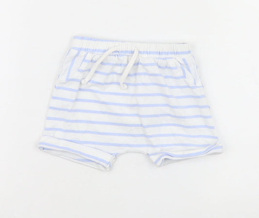 Matalan Baby Multicoloured Striped  Cropped Trousers Size 3-6 Months