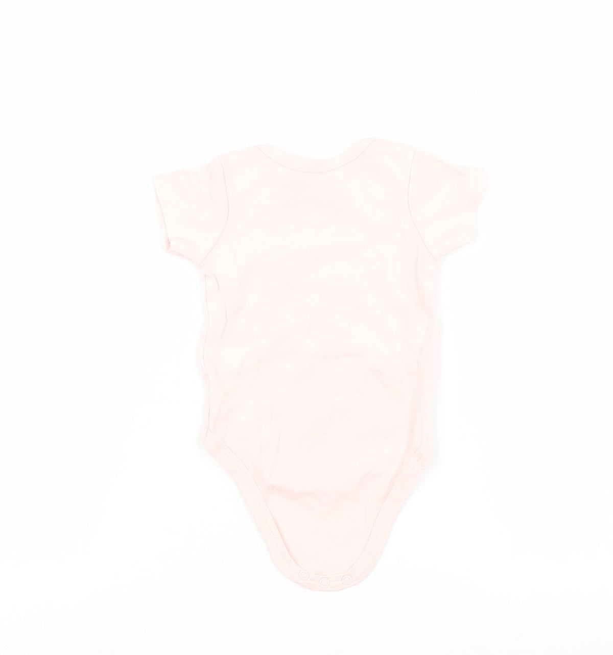 Back view of chick pea girls’ pink babygrow one-piece, size 3-6, months