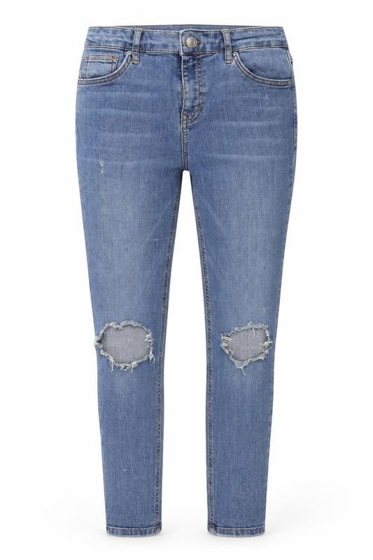 Topshop Womens Blue  Denim Skinny Jeans Size 30 in L25 in
