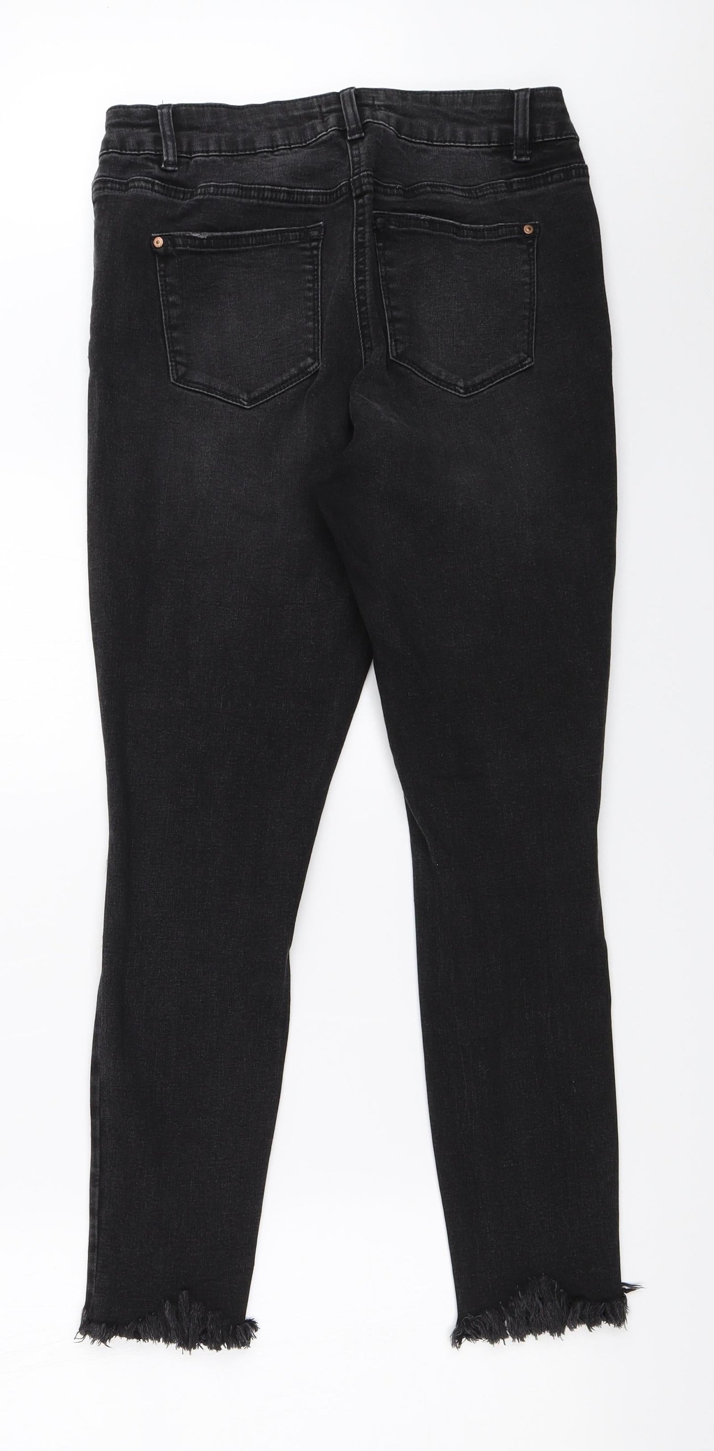 Matalan Womens Black   Skinny Jeans Size 12 L26 in