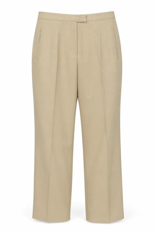 Canvas Womens Beige   Trousers  Size 14 L28 in