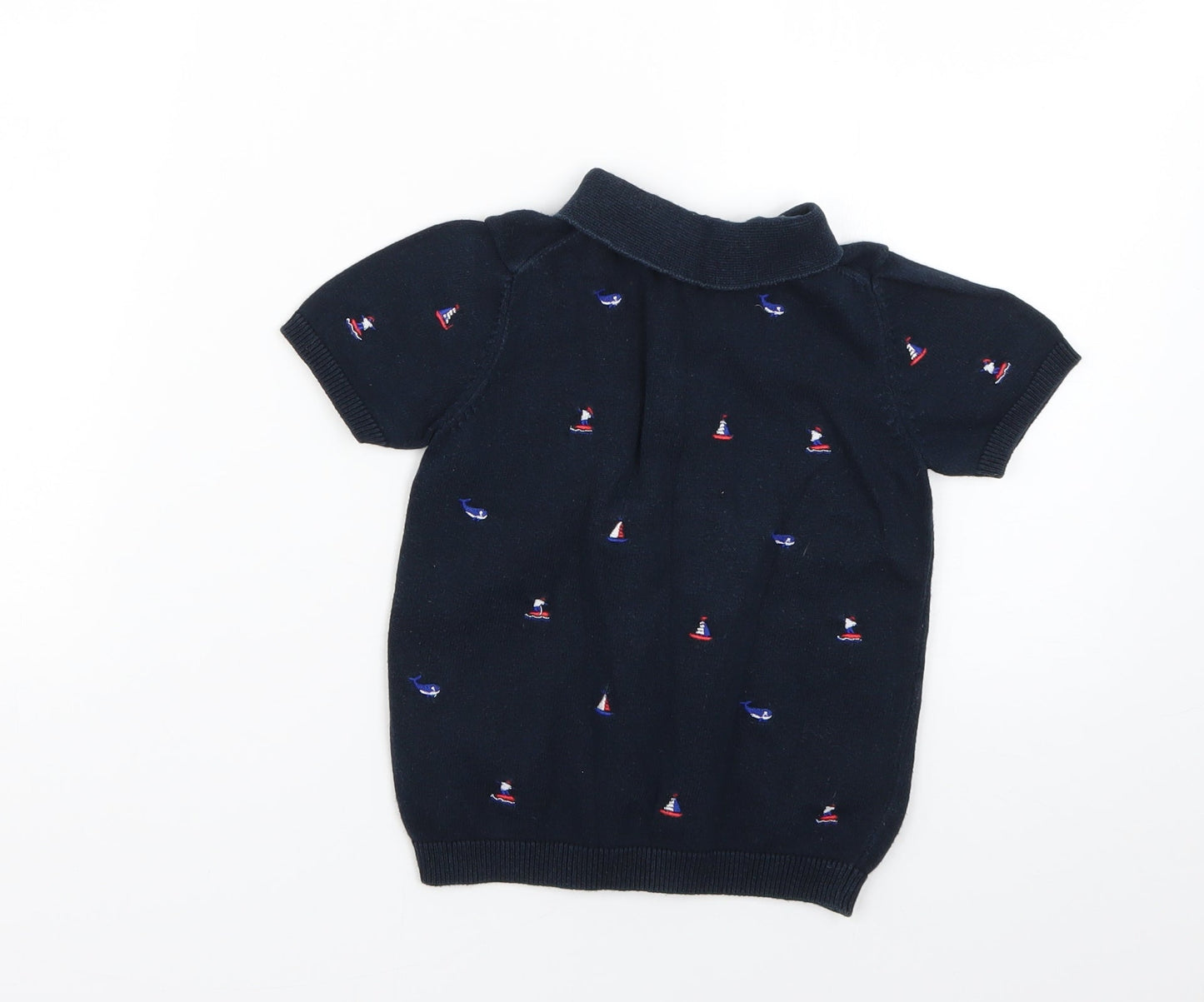 NEXT Boys Blue Geometric  Basic Polo Size 2 Years