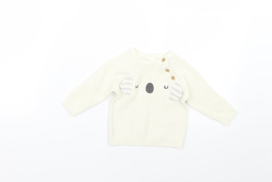 F&F Baby Red Batik  Pullover Jumper Size 0-3 Months