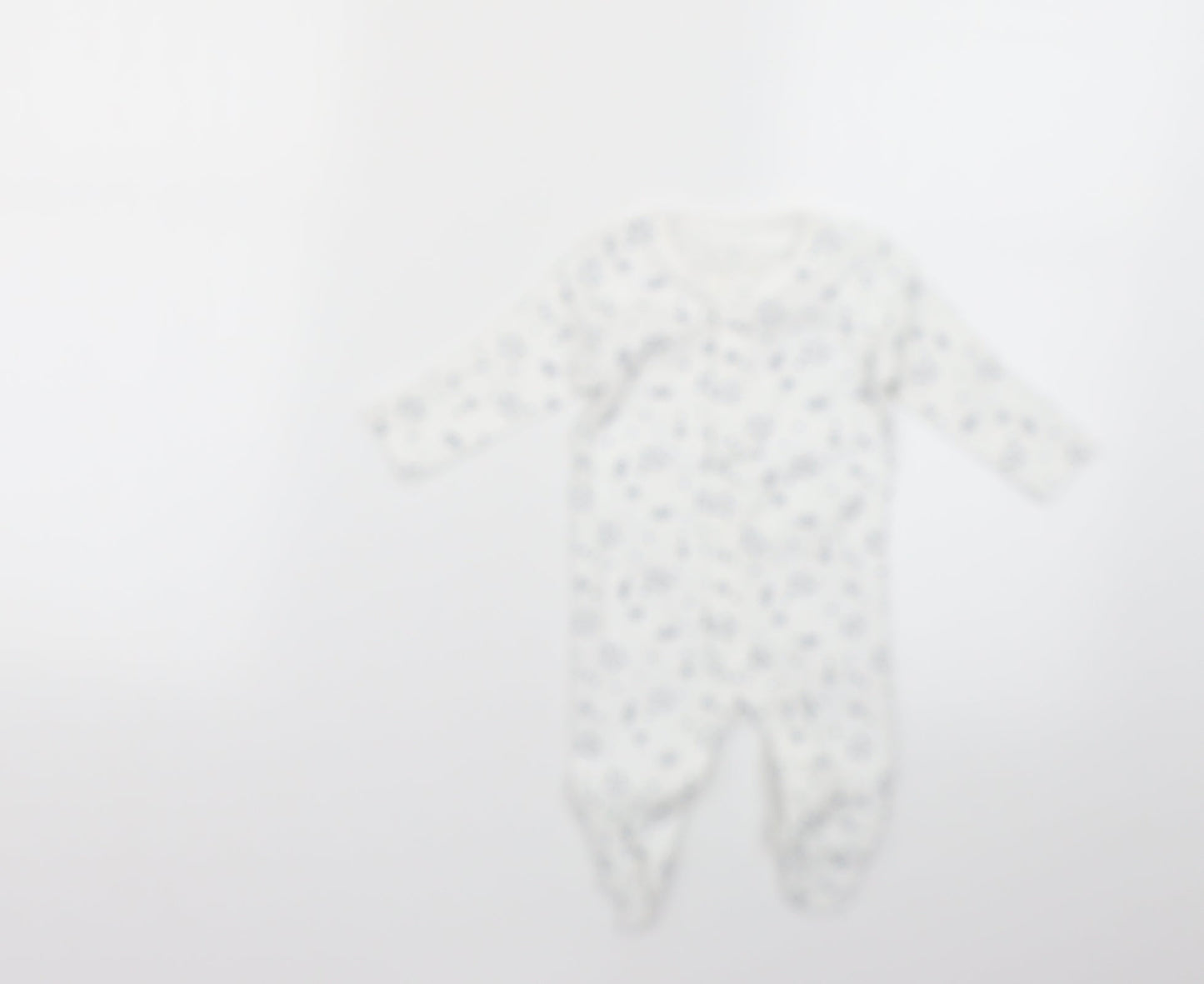 Matalan Baby White Geometric  Babygrow One-Piece Size Newborn