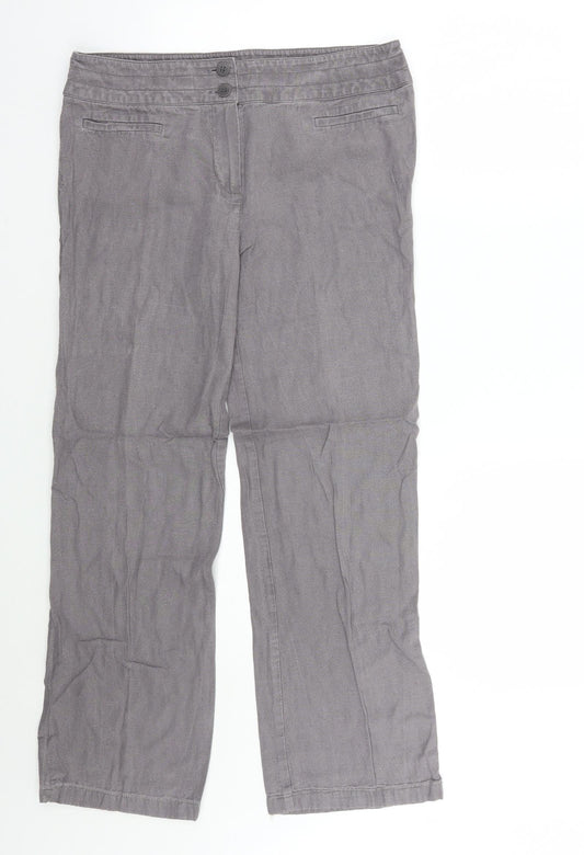 Marks and Spencer Womens Purple   Trousers  Size 14 L29 in