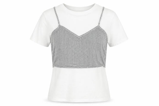 Dear is only Womens White   Basic T-Shirt Size S