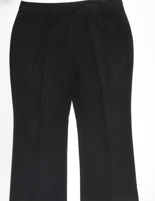 BM Womens Black   Trousers  Size 22 L30 in