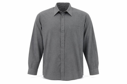 infuse Mens Grey    Button-Up Size XL