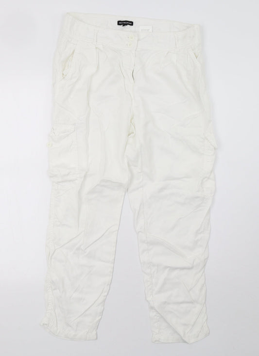 Best Mountain Womens White   Trousers  Size 12 L28 in