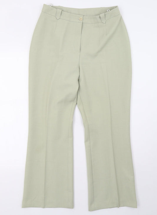BHS Womens Green   Trousers  Size 14 L28 in