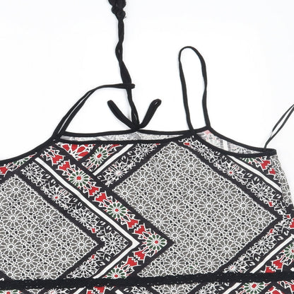 River Island Womens Multicoloured Geometric  Cropped Tank Size 14