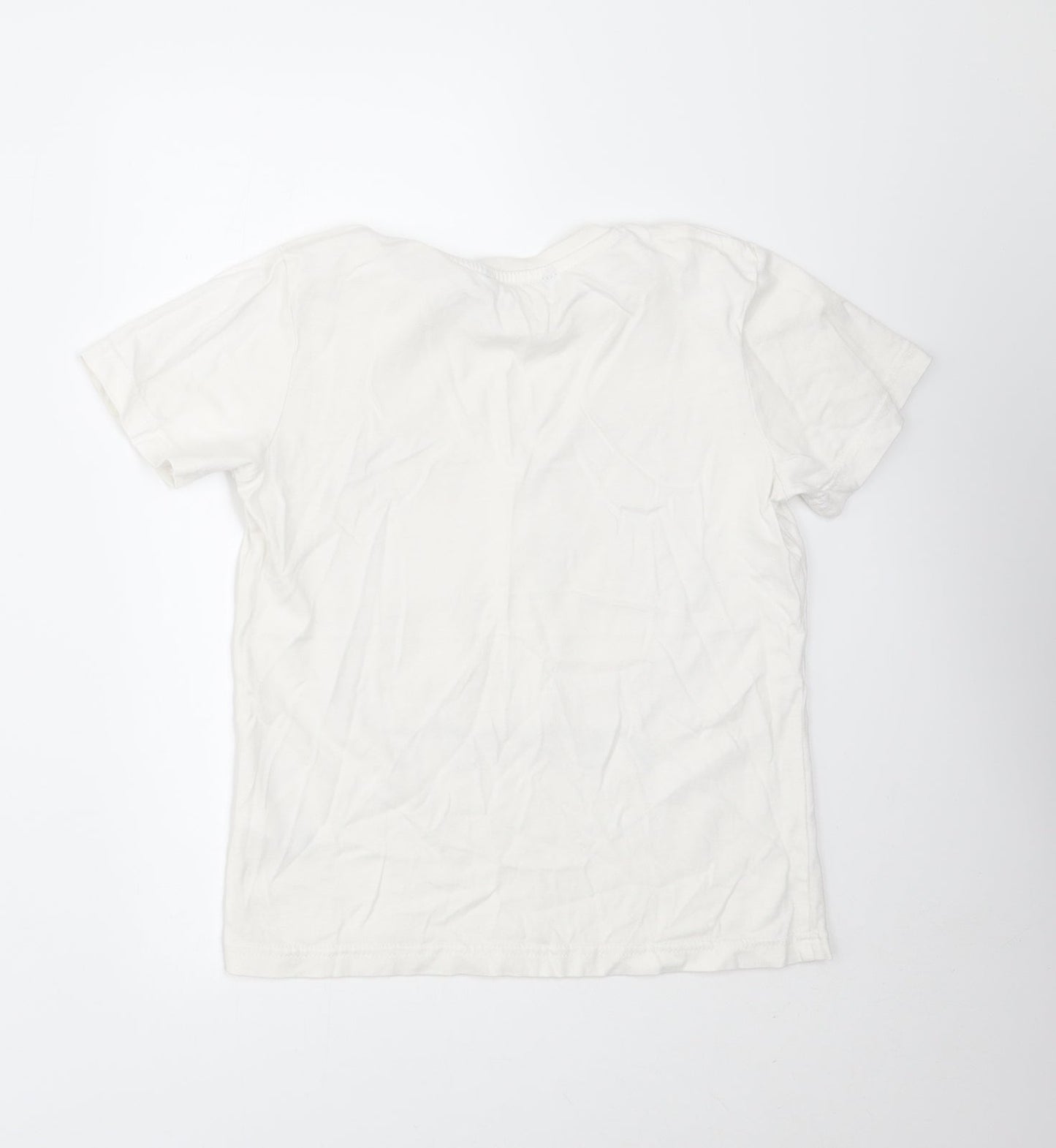 George Boys White   Basic T-Shirt Size 7-8 Years