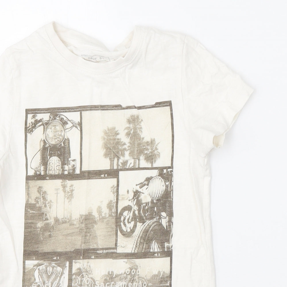 NEXT Boys White   Basic T-Shirt Size 7 Years