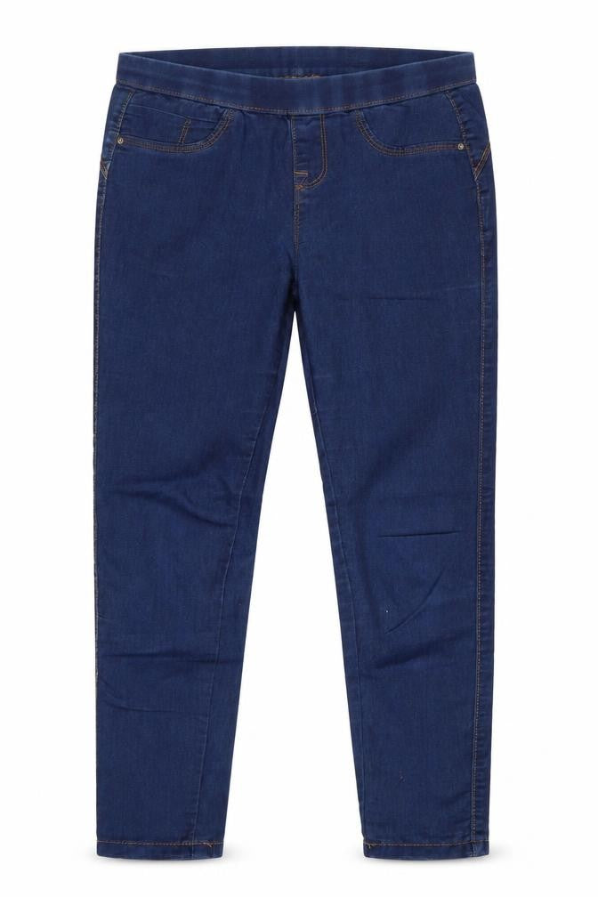 Front view of Denim Co girls’ blue jegging jeans, size 6, years