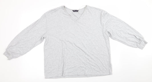 Marks and Spencer Womens Silver   Pullover Jumper Size 18  - Subtle glitter effect