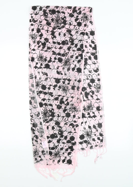 Preworn Womens Pink Argyle/Diamond   Shawl/Wrap