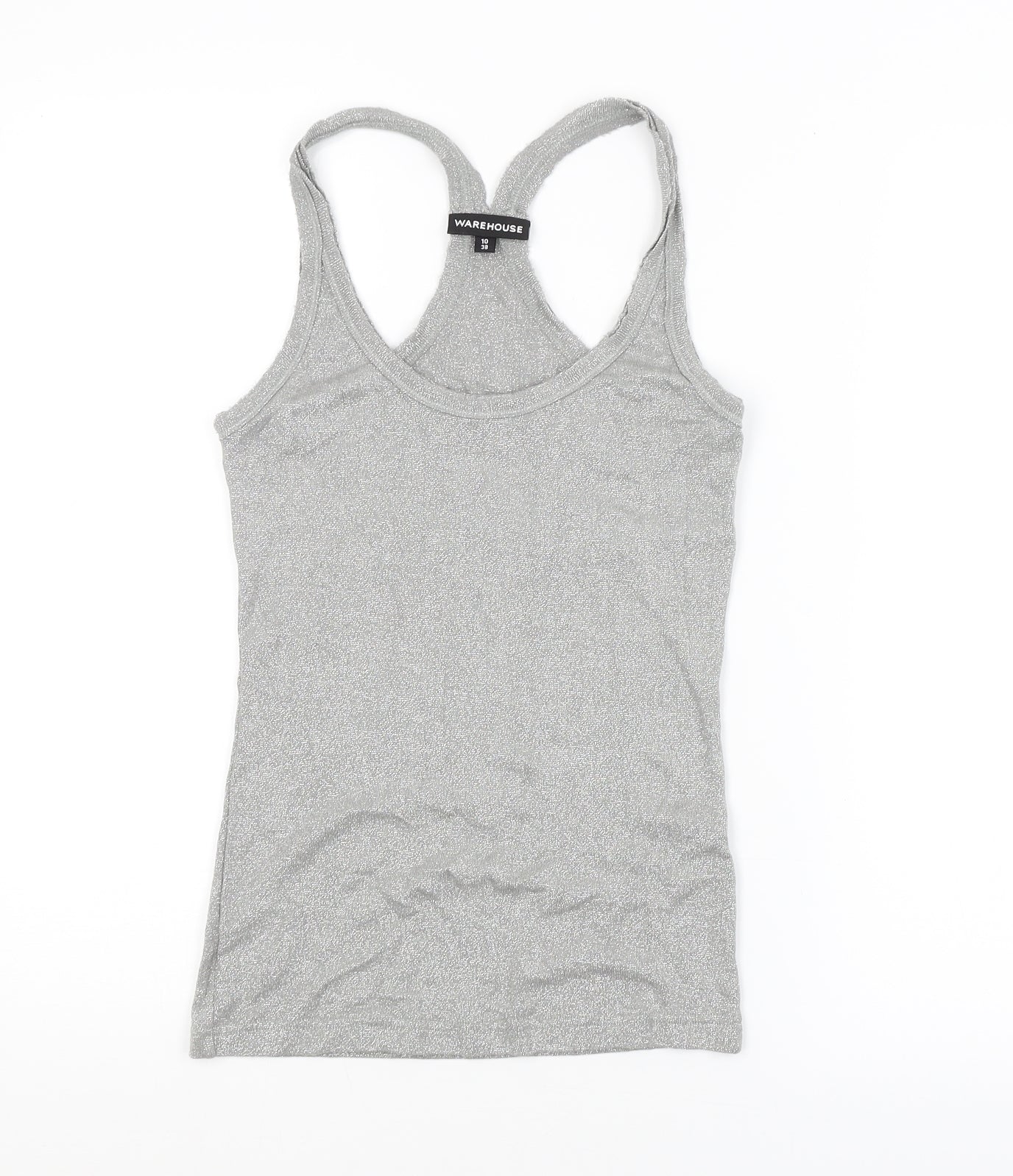 Warehouse Womens Silver   Basic Tank Size 10