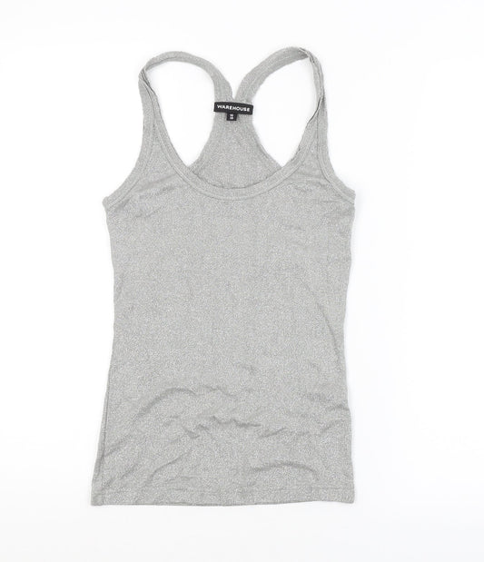 Warehouse Womens Silver   Basic Tank Size 10