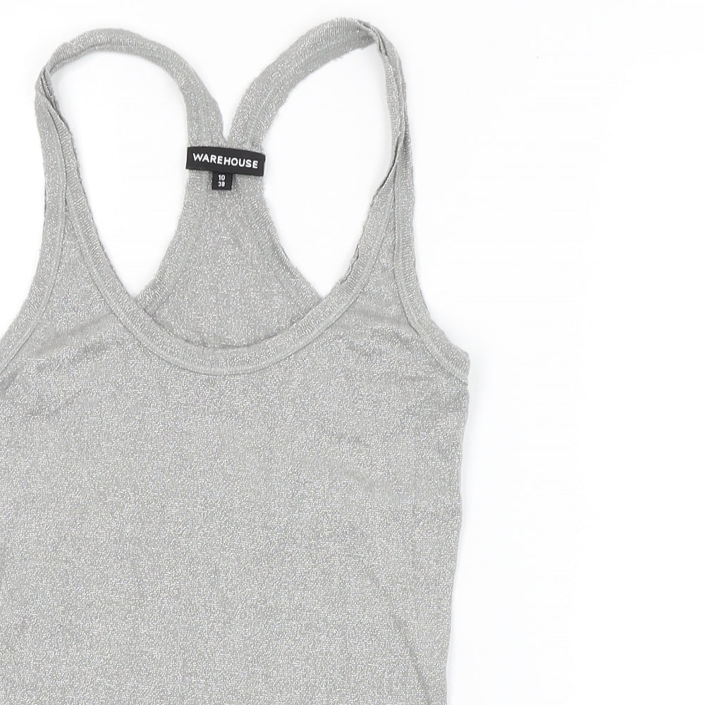 Warehouse Womens Silver   Basic Tank Size 10