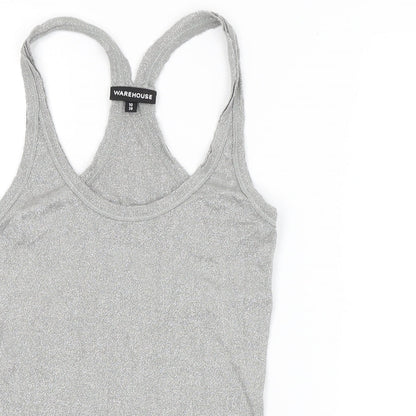 Warehouse Womens Silver   Basic Tank Size 10