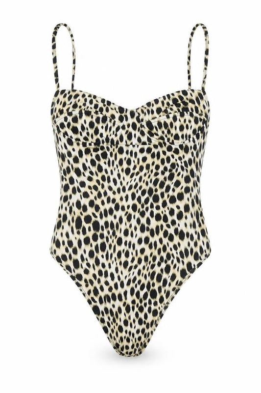 Motel Rocks Womens Multicoloured Animal Print  Unitard One-Piece Size S