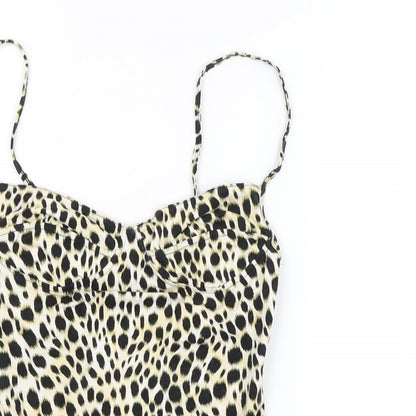 Motel Rocks Womens Multicoloured Animal Print  Unitard One-Piece Size S