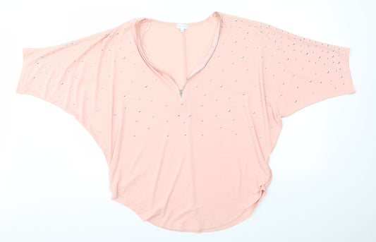 BLUE VANILLA Womens Pink   Pullover Jumper Size S