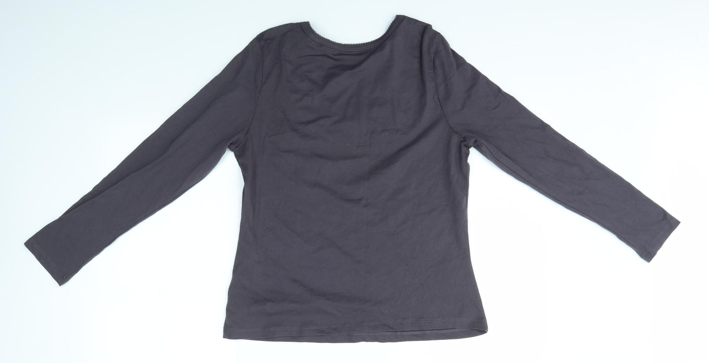 Debenhams Womens Grey   Top Pyjama Top Size 12