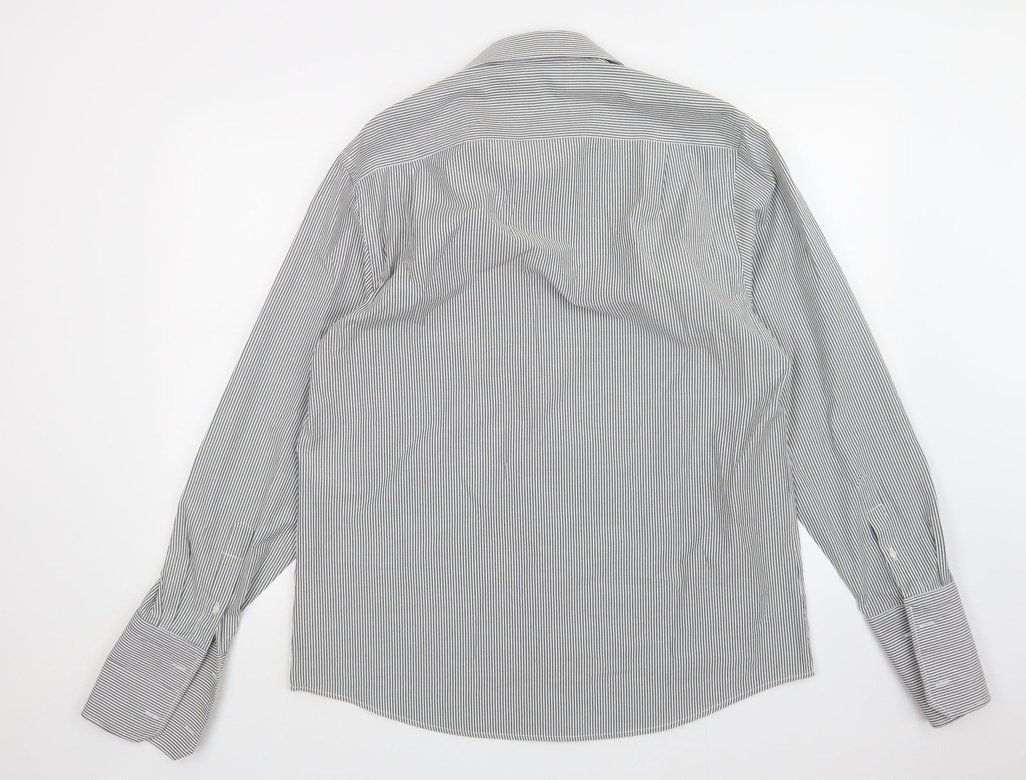 Greenwoods Mens Multicoloured Striped   Dress Shirt Size 16.5