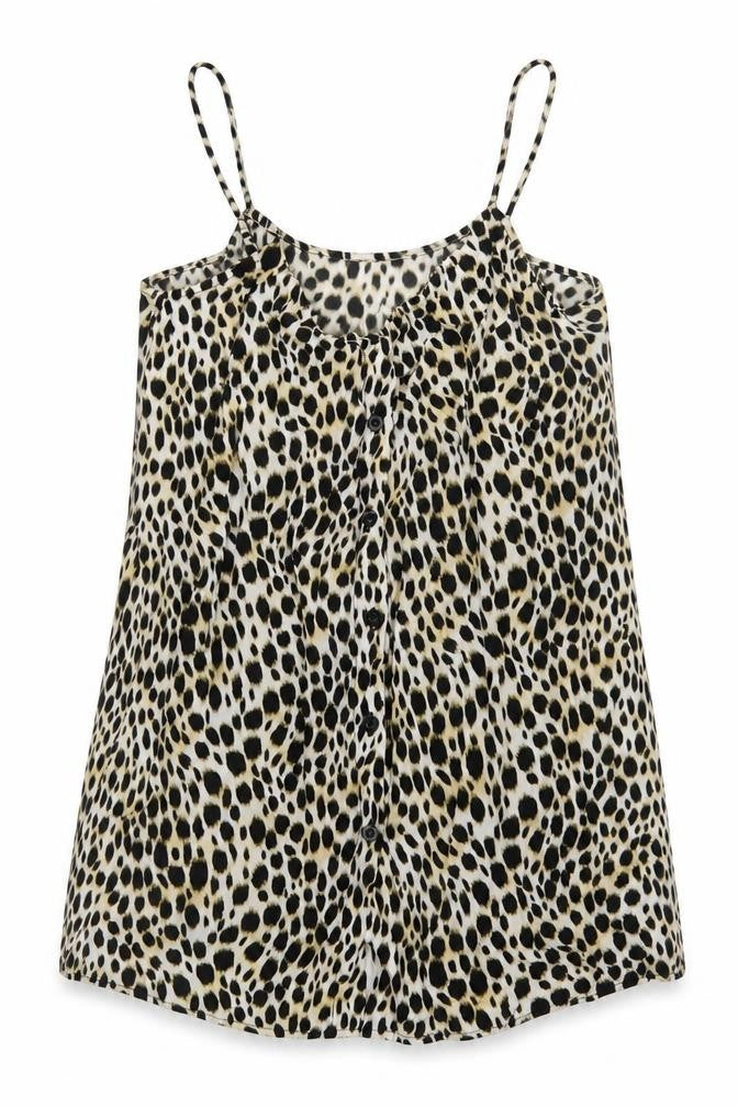 Motel Womens Multicoloured Animal Print  Basic Tank Size S