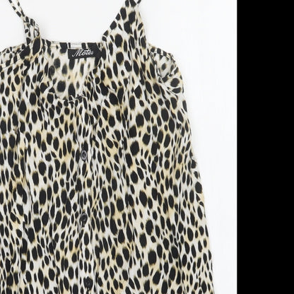 Motel Rocks Womens Multicoloured Animal Print  Basic Tank Size S