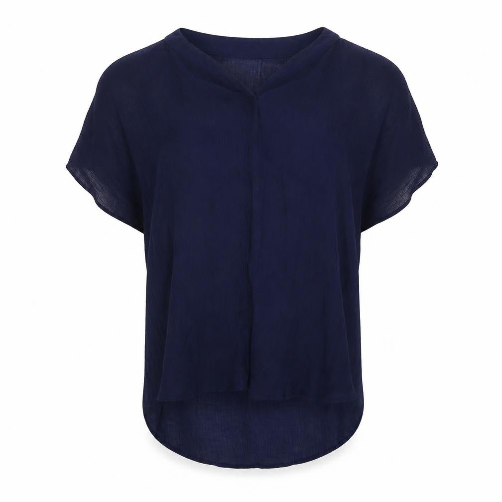 Papaya Womens Blue   Basic Blouse Size M