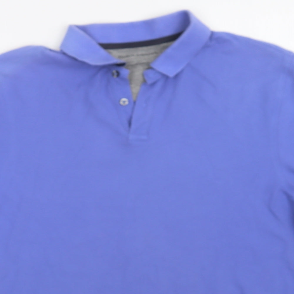 MODERN ESSENTIALS Mens Blue    Polo Size M
