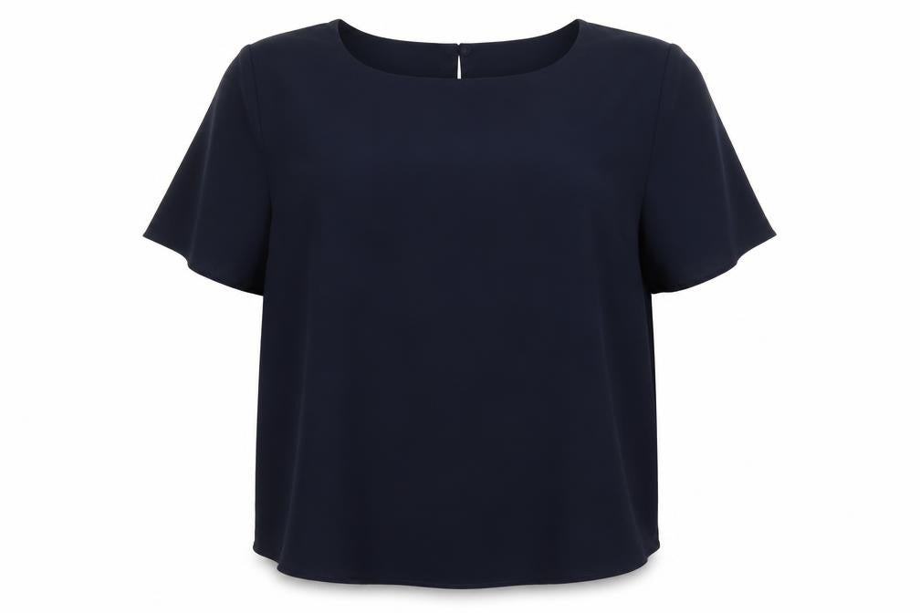 Preowrn Womens Blue   Basic Blouse Size 24