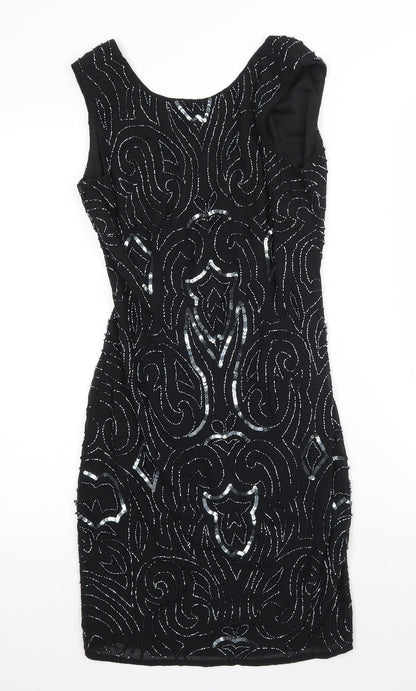 Lace & Beads Womens Black   Bodycon  Size S