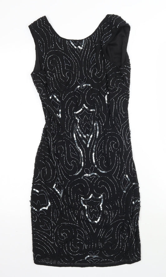 Lace & Beads Womens Black   Bodycon  Size S
