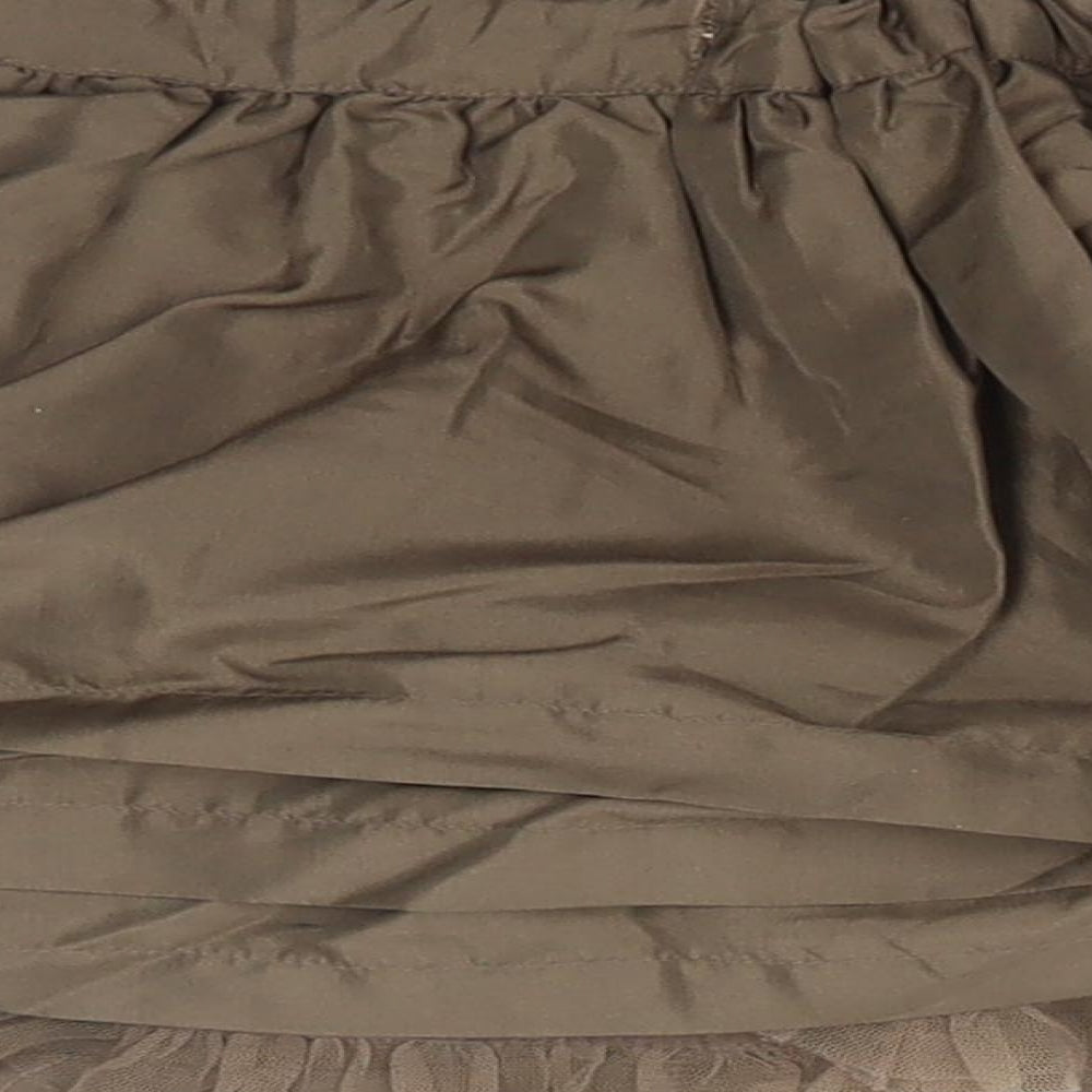 MINIMODE Girls Brown   Pleated Skirt Size 2-3 Years