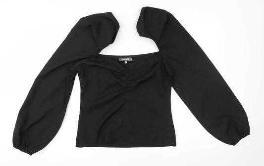 Missguided Womens Black   Basic Blouse Size 12