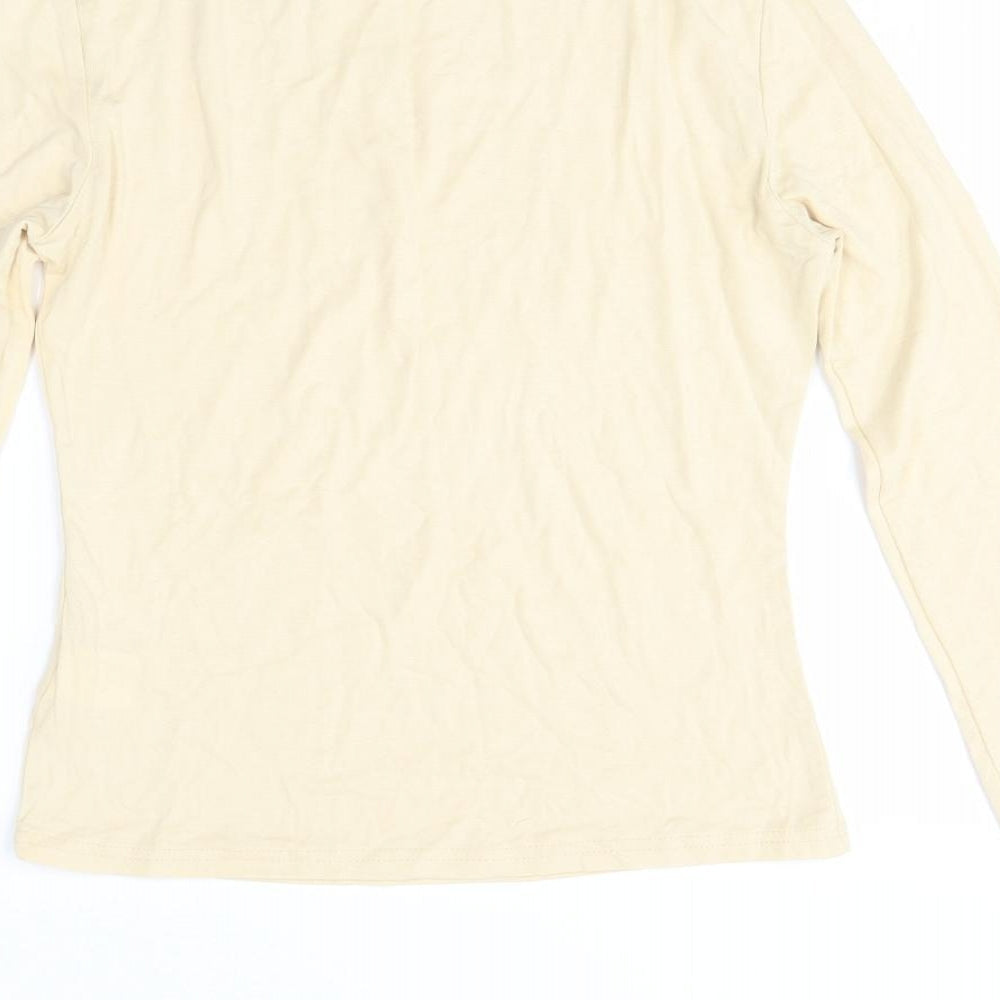 SheIn Womens Yellow   Basic T-Shirt Size S