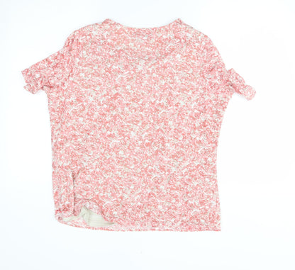 EWM Womens Red Floral  Basic Blouse Size 16