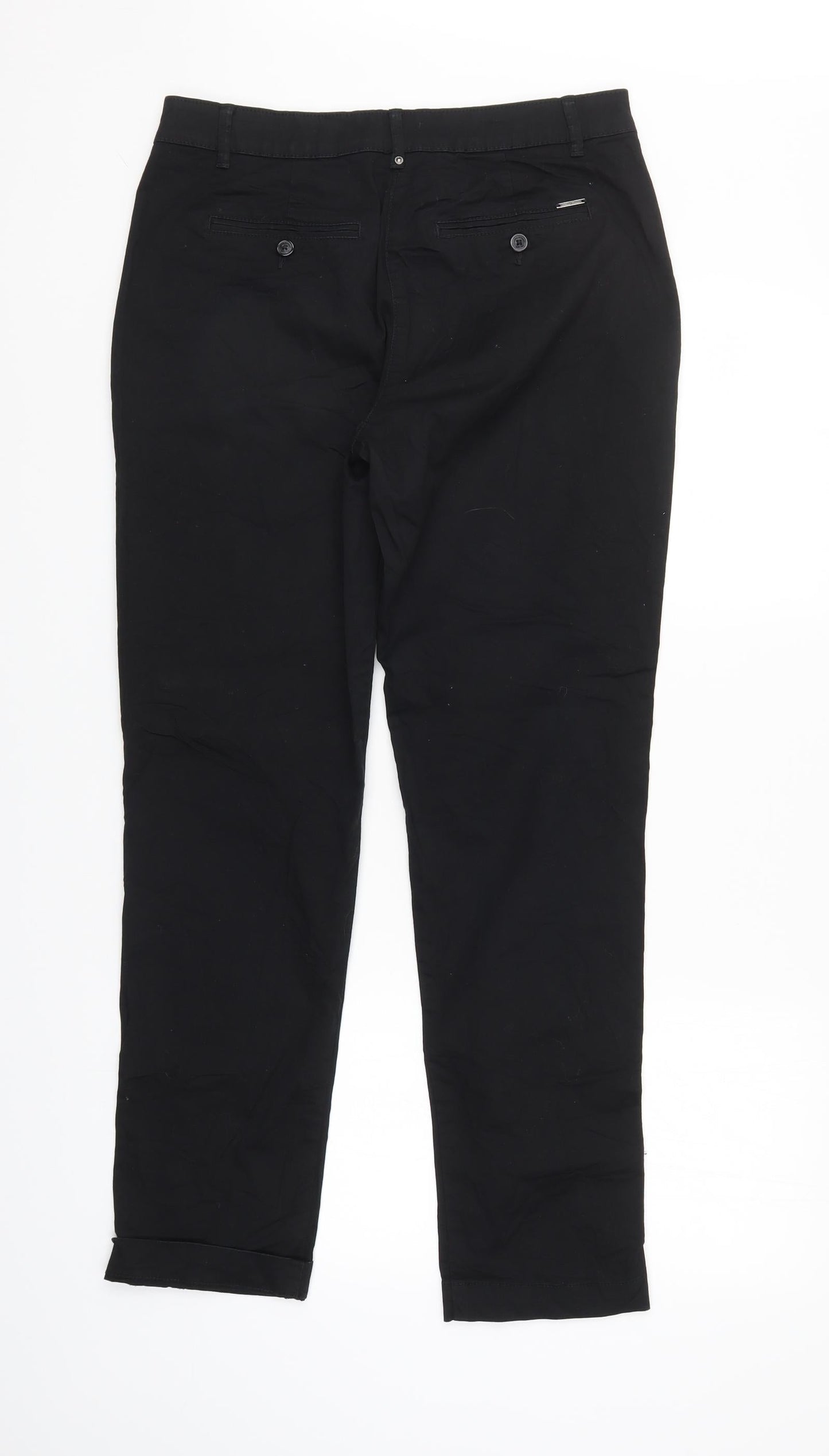 Canda Womens Black  Denim Straight Jeans Size 8 L29 in