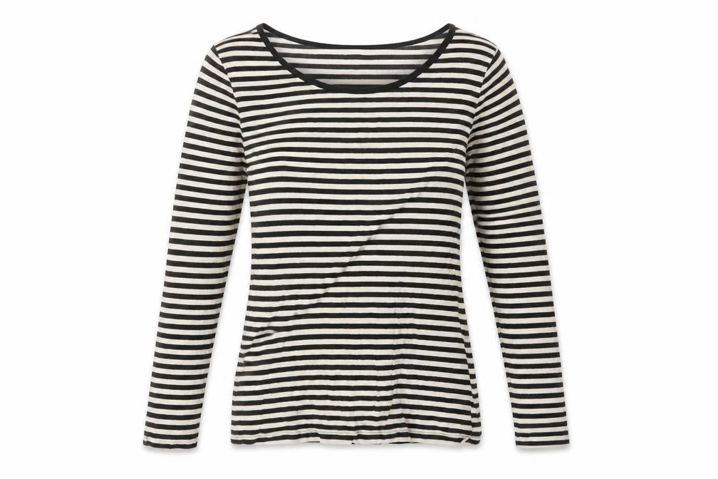 H&M Womens Black Striped  Pullover Jumper Size S