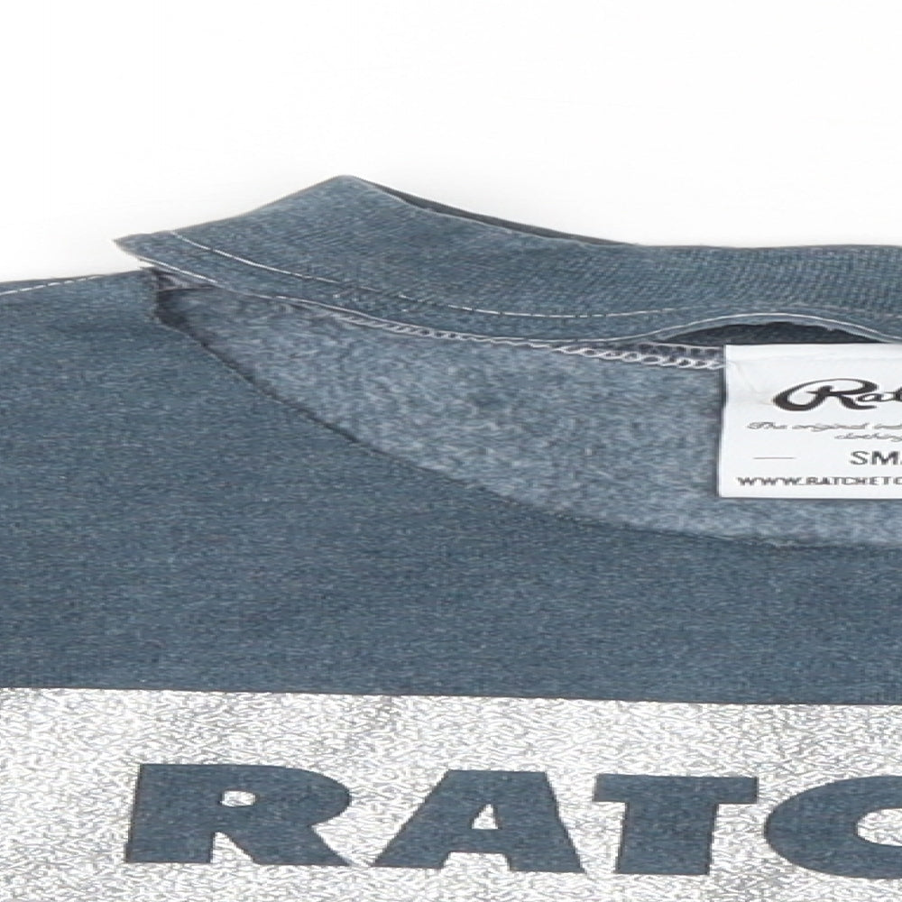 Ratchet Womens Blue   Pullover Sweatshirt Size S  - crop top