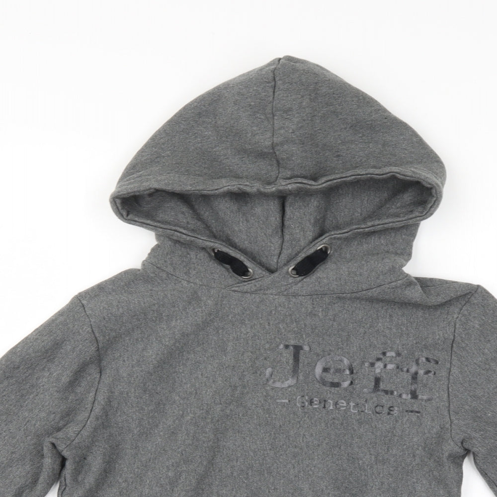 Jeff Genetics Mens Grey   Pullover Hoodie Size S