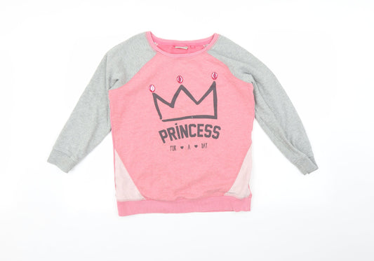 NEXT Girls Pink   Pullover Jumper Size 12 Years