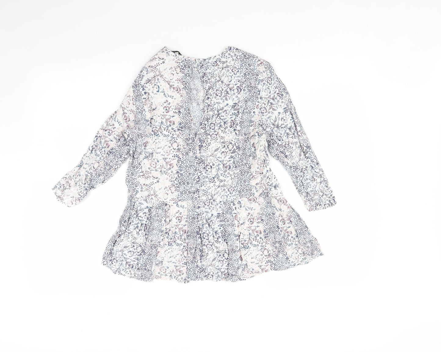 NEXT Womens Pink Floral  Basic Blouse Size 8